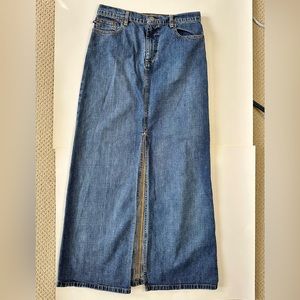 Ralph Lauren Polo Jeans Company maxi straight denim skirt sz 2
